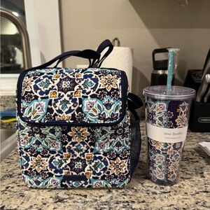 Vera Bradley Lunch Bag and Tumbler Set